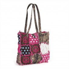 Pink Padded Patchwork Rag Bag